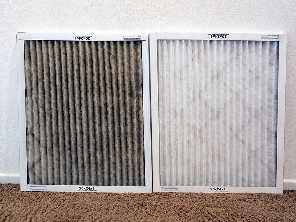 Clean and Dirty Air Filters